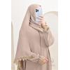 Selifa integrated lace hijab abaya