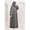 Abaya mit integriertem Hidschab Spitzen Selifa