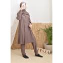 Damen-Burkini ATLANTIS Dunkel Taupe