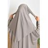 Khimar de bain taupe