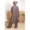 ABU DAHBI loose-fit burkini Dark taupe