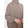 Abaya Dubaï Umbrella en jazz Taupe