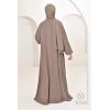 Abaya Dubai Umbrella aus Jazz Hurija Taupe