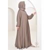 Abaya Dubaï Umbrella en jazz Taupe