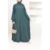 Abaya Dubaï Umbrella DJELIKA vert bouteille