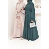 Abaya Dubaï Umbrella DJELIKA vert bouteille