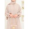 Abaya Dubaï Umbrella DJELIKA Latte