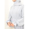 Abaya Dubai Umbrella DJELIKA pearl grey