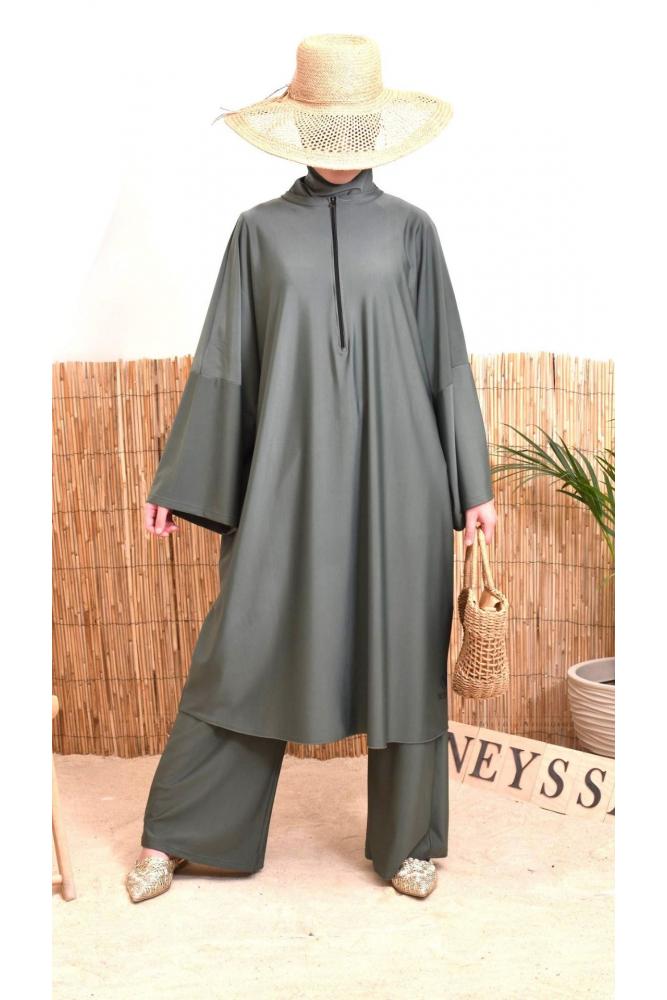 ABU DAHBI loose-fitting burkini Khaki