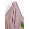 Khimar de bain taupe foncé