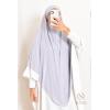 Khimar doppelt gekreuzter spitzer Jersey Rihab