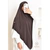 Khimar doppelt gekreuzter spitzer Jersey Rihab