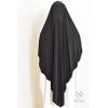 Khimar Jersey double croisé pointu