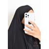 Khimar Jersey double croisé pointu