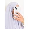 Khimar doppelt gekreuzter spitzer Jersey Rihab