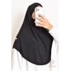 Khimar Jersey double croisé rond court 