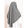 Khimar Jersey double croisé rond court 