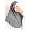 Khimar Jersey double croisé rond court 