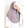 Khimar Jersey double croisé rond court 