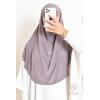 Khimar Jersey double croisé rond court 