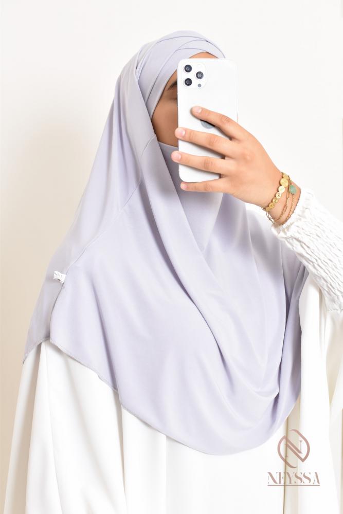 Khimar Jersey doppelt gekreuzt rund kurz Jumanâ