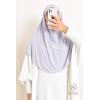 Khimar Jersey double croisé rond court 