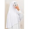 Khimar pas cher rond en lycra cache menton