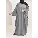 Abaya papillon effet coton NAELLA