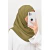 Double crossed preformed hijab