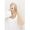 Double crossed preformed hijab