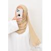 Hijab à enfiler crêpe mousseline