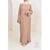 Long flared satin dress nuray