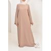 Long flared satin dress nuray