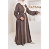 Abaya caftan Emine Chocolat