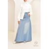 Sofia long skirt in light denim