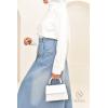 Sofia long skirt in light denim