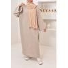 Corduroy T-shirt long dress Kadya