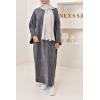 Corduroy T-shirt long dress Kadya