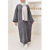 Corduroy T-shirt long dress Kadya