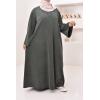 Corduroy T-shirt long dress Kadya