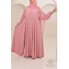 Abaya Dubai Umbrella SAMAR Soft Pink