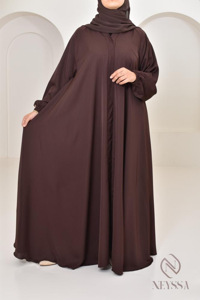 Abaya Dubaï Umbrella SAMAR Chocolat