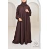 Abaya Dubaï Umbrella SAMAR Chocolat