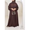 Abaya Dubai Umbrella SAMAR Schokolade