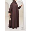 Abaya Dubai Umbrella SAMAR Schokolade