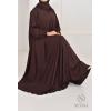 Abaya Dubaï Umbrella SAMAR Chocolat