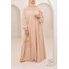 Abaya Dubai Umbrella SAMAR Beige