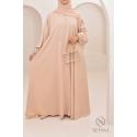 Abaya Dubai Umbrella SAMAR Beige