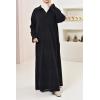 chubby-knit abaya NAWEL