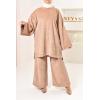 Hadriya corduroy palazzo tunic set